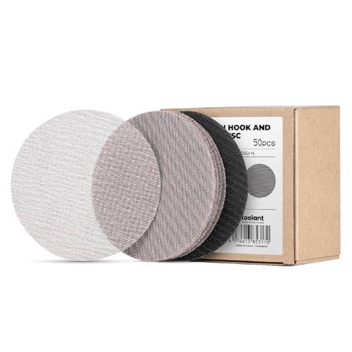 toolant Mesh Abrasive 5" Sanding Disc, 8 Hole, 400 Grit, 50Pcs - style: 5inch, 400 grit, 50pcs