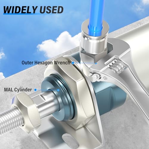 TAILONZ 304 Stainless Steel 4mm x M5 Push to Connect Straight 2Pcs - size: 4mm OD M5