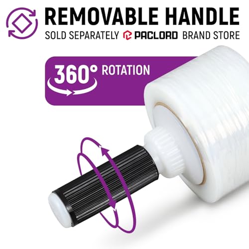 3" x 1000' Industrial Strength Stretch Wrap, Ready to Use Pack of 12 Mini Rolls, Clear Plastic Film, 80 Gauge Thick, 500% Elongation – Heavy-Duty Shrink Wrap for Moving, Packing - color: 3" Wide, size: Pack of 12