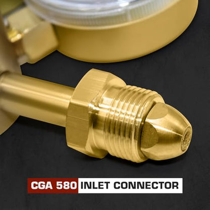 High Pressure Nitrogen Regulator,0-4500PSI,CGA580 Inlet - color: 0-4500 Psi