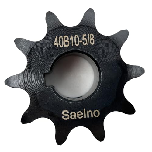 #40 Roller Chain Sprocket Type B 5/8 inch Bore 10 Tooth, Hardened Antirust 1045 Steel Drive Sprockets 40B10-5/8