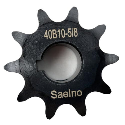 #40 Roller Chain Sprocket Type B 5/8 inch Bore 10 Tooth, Hardened Antirust 1045 Steel Drive Sprockets 40B10-5/8