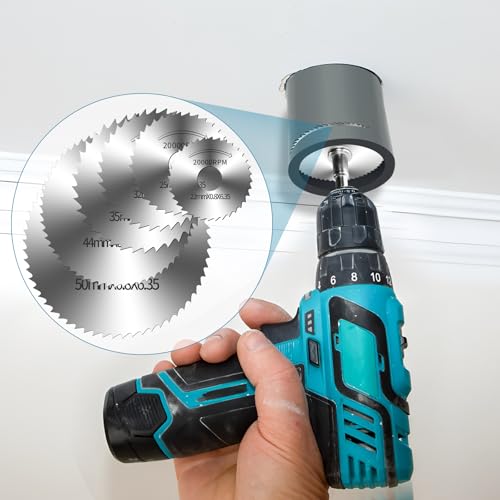 9Pcs 1/4" Hex Shank Rotary Saw Blades Cutting Wheel Set - color: silver