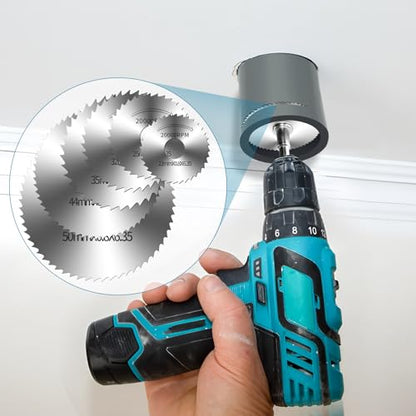9Pcs 1/4" Hex Shank Rotary Saw Blades Cutting Wheel Set - color: silver