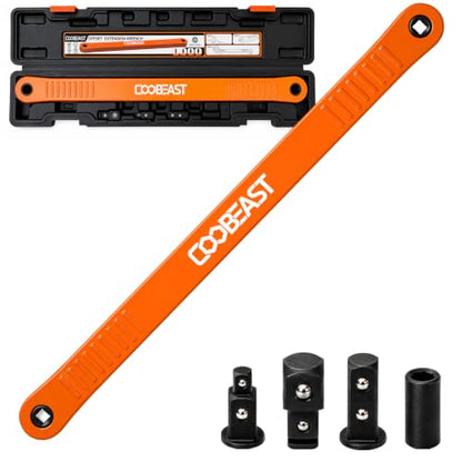3/8 inch Pro Offset Extension Wrench Impact Wrench Extender Tool Socket Set - color: Orange, size: 16.34inch