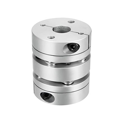 uxcell 12mmx15mm Clamp Tight Motor Shaft 2 Diaphragm Coupling Coupler - size: 12-15mm