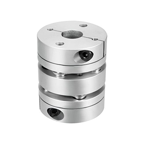 uxcell 12mmx15mm Clamp Tight Motor Shaft 2 Diaphragm Coupling Coupler - size: 12-15mm
