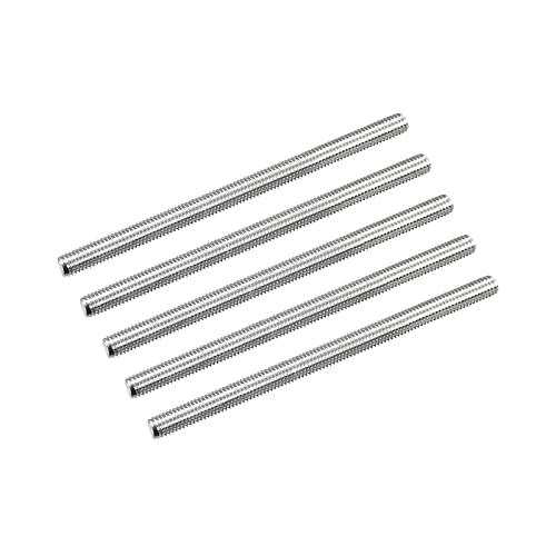 MECCANIXITY Fully Threaded Rod M5 x 80mm 0.8mm Thread Pitch 304 Stainless Steel Right Hand Threaded Rods Bar Studs 5 Pack - size: M5 x 80mm