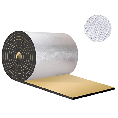 Heat Sound Deadening Insulation Mat - 394mil 6.4sqft Car Sound Deadening Material Mat,Auto Audio Deadener Foam for Hood Engine Roof Trunk (40x24inch-6.4sqft, 394mil) - style: 40x24inch-6.4sqft