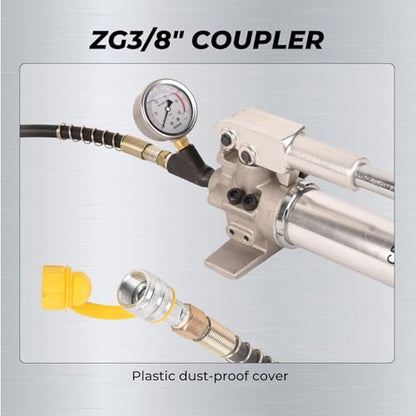 900cc Hydraulic Hand Pump 10000Psi Single Acting Manual Hydraulic Lifting Pump CP-700LB Hydraulic Lifting Pump with Pressure Guage - color: CP-700LB, Aluminum Alloy Hand Pump