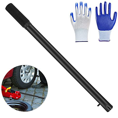 ANCKNE Horizontal Hydraulic Jack Handle 2 Ton, Jack Handle Replacement, with Rubber Gloves Automotive Car Jack Accessories Black - color: Black
