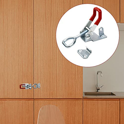 2 PCS Heavy Duty Toggle Clamp Latch 4002 Adjustable Latch Hardware, 551Lbs Holding Capacity, Quick Release Pull Latch Clamp for Box Case Trunk, Industrial EquiIpment, Smoker Door and More (4.9inch) - color: 4.9inch