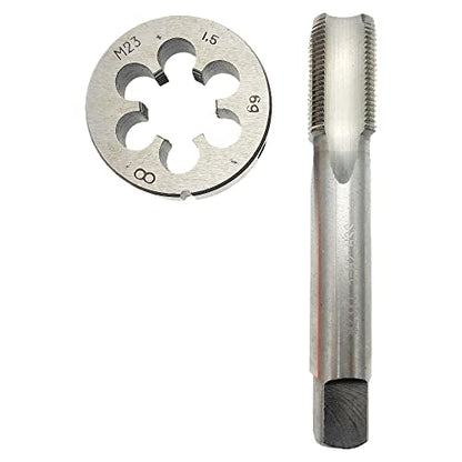 M23x1.5 Tap and Die Set RH Straight Fluted M23 x 1.5 Thread Right Hand - size: M23 x 1.5 Tap and Die Set RH