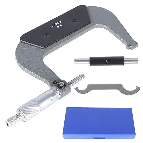 3-4 Inch Outside Micrometer 0.0001 Inch Accuracy Measuring Tool - size: 3-4 Inch