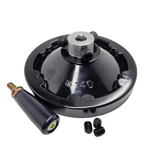 5.5" Ultimate Handwheel 1/2" Bore - Heavy Duty Crank Handle for Drill Press, Table Saw, Lathe & Milling Machine - Industrial Grade Replacement Part for Woodworking Power Tools - size: 5.5" X 1/2"