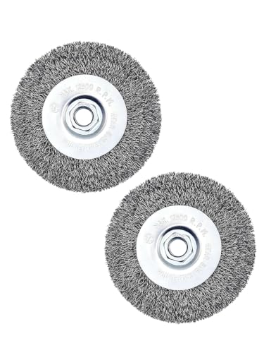 Wire Wheel Brush 4in for 4-1/2" Angle Grinder Rust Removal-2pcs - style: 4in Crimped