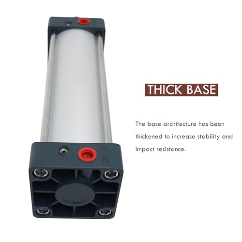 Pneumatic Standard Cylinder SC 100 x 300 PT 1/2 Bore:4" Stroke:12" Rod Dual Action - size: 300mm Stroke 100mm Bore
