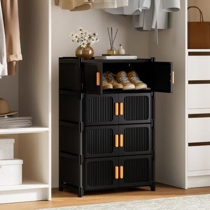 5-Tier Shoe Cabinet, 20-Pair Storage for Entryway - size: 5-Tier