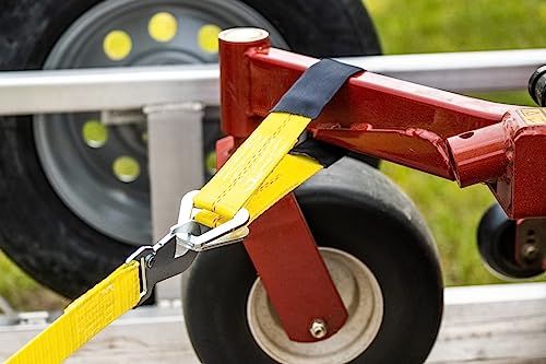 Keeper – 2” x 24” Premium Axle Tie Down Strap with D Rings - 3,333 lbs. Working Load Limit and 10,000 lbs. Break Strength,One Color - size: 24 Inch x 2 Inch