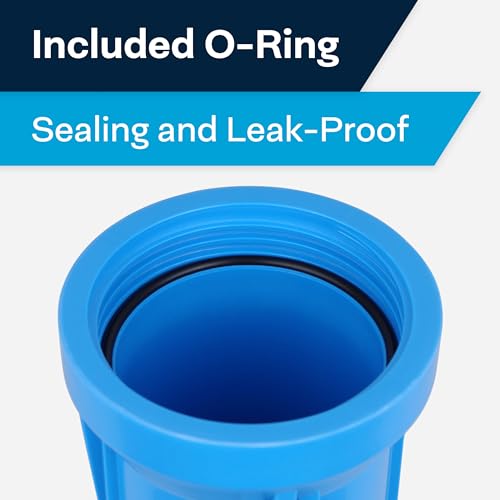 SpiroPure 10x2.5 Water Filter Housing, Slim 10 inch Standard, 1/2" NPT - size: 10" x 2.5", 1/2" NPT