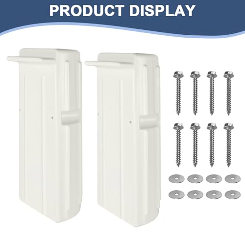 2 or 1 Pack Boat Dock Bumpers, Dock Fenders for Dock Edge Protection, Anti-Crack Marine Dock Bumpers with Stainless Steel Mounting Hardware, Protect Boats and Dock