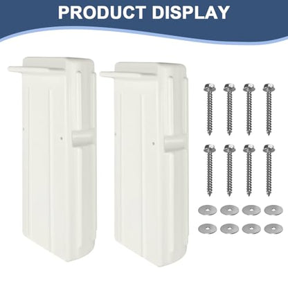 2 or 1 Pack Boat Dock Bumpers, Dock Fenders for Dock Edge Protection, Anti-Crack Marine Dock Bumpers with Stainless Steel Mounting Hardware, Protect Boats and Dock