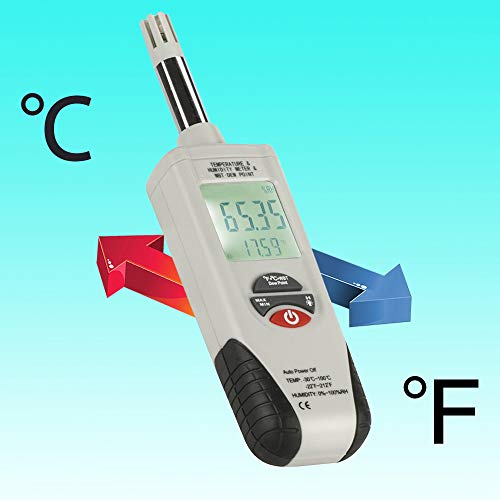 Mengshen Digital Psychrometer Handheld Temperature Humidity Meter Gauge