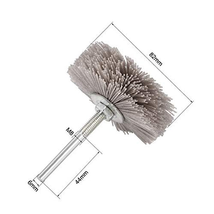 uxcell Abrasive Nylon Wheels Brush 240 Grits with 1/4 Inch Shank for Polish Grinder 3pcs - style: 240 Grits