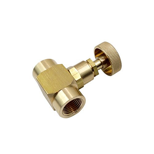 HongBoW Brass Instrument Needle Valve Wheel Handle 600 Psi(WOG) (3/8" NPT Female x 3/8" NPT Female) - size: 3/8" NPT Female x 3/8" NPT Female