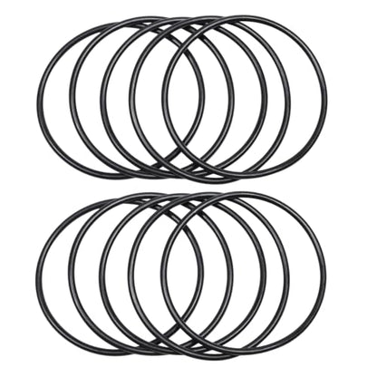 Black 10Pcs O-Rings, Nitrile Rubber O-Rings 2-11/16"(68.8mm) ID - size: 2-11/16" ID, 3" OD