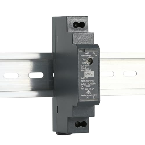 HDR-15-5 Ultra Slim Step-Shape 1SU DIN Rail Power Supply, 5Volt 2.4Amp 12Watt - size: 5V 2.4A