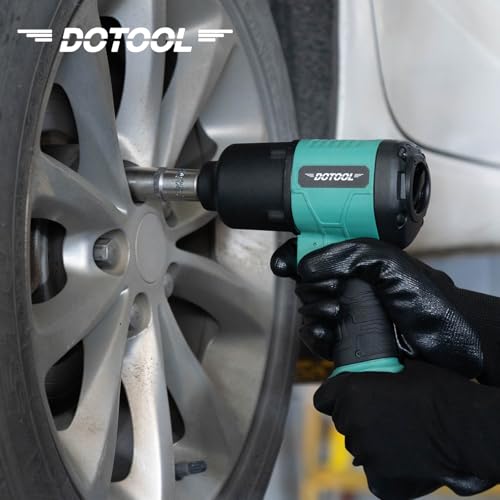 Dotool Air Impact Wrench 1/2 Inch Square Drive Heavy Duty 880 ft-Lbs Max Loosening Torque Output Pneumatic Impact Wrench Twin Hammer 7800RPM for Automobile Repair
