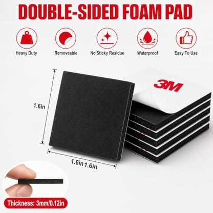P7yaumy Double Sided Tape Heavy Duty, 2in×4in 30pcs Pre-Cut Foam Tape - size: 2in×4in×30pcs