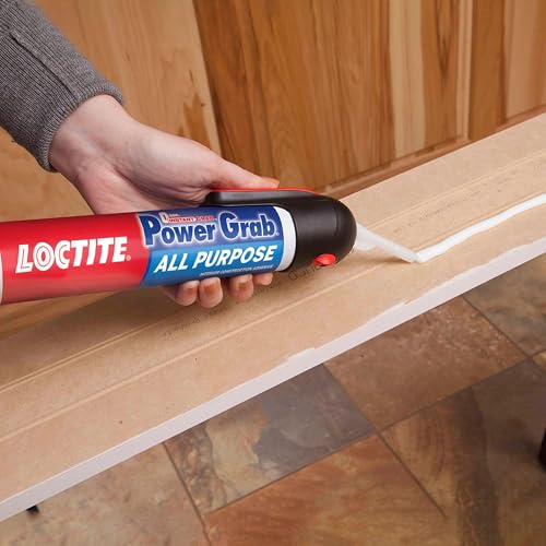 Loctite Power Grab Express All Purpose Construction Adhesive, 7.5 fl oz, 1 Pressure Pack - Versatile Construction Glue for Cement, Tile, Wall & More - size: 1 Pack, style: 7.5 fl oz