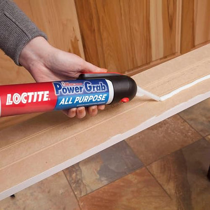 Loctite Power Grab Express All Purpose Construction Adhesive, 7.5 fl oz, 1 Pressure Pack - Versatile Construction Glue for Cement, Tile, Wall & More - size: 1 Pack, style: 7.5 fl oz