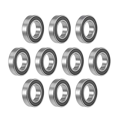 6903-2RS Ball Bearings 17x30x7mm Double Sealed Chrome Steel Z2 ABEC1 10pcs - size: 17mm x 30mm x 7mm