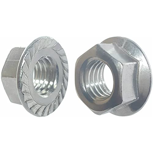 BCP Fasteners 1/2-13 Zinc-Plated Serrated Flange Hex Lock Nuts, 20 Pack - size: 1/2-13 (20 ct)