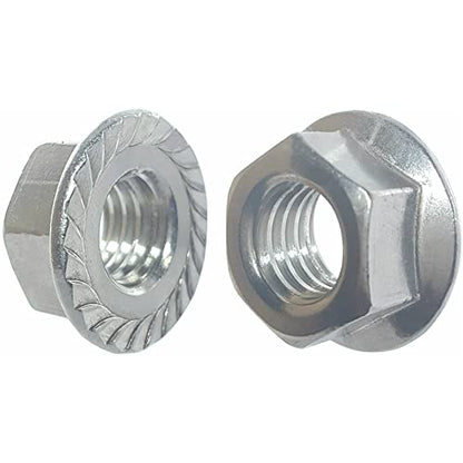 BCP Fasteners 1/2-13 Zinc-Plated Serrated Flange Hex Lock Nuts, 20 Pack - size: 1/2-13 (20 ct)