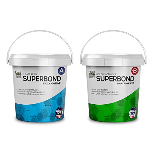 FGCI Super Bond Slow Cure 2-Part Epoxy Putty 2 Gallon,Wood & Metal Adhesive - size: 2 Gallon