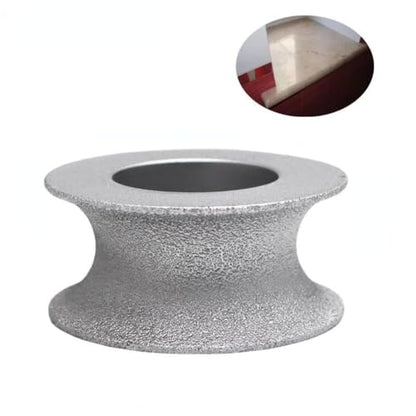 1PC Vacuum Brazed Diamond Grinding Disc of Half-Round Edge 75mm DIY Diamond Wheel Used Dry or Wet 10/15/20/25/30mm Available (20mm) - size: 20mm