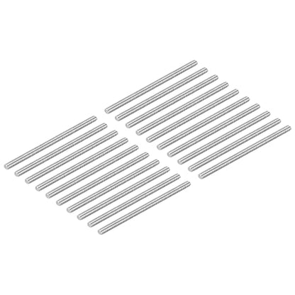 DMiotech 20 Pack M4 x 80mm Fully Threaded Rod 304 Stainless Steel Right Hand Threads Rod Bar Studs Clamps and U-Bolts - size: M4 x 80mm