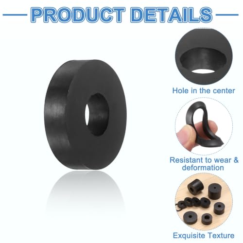 uxcell 24Pcs Rubber Vibration Isolation Washers 35mm OD x 14mm ID x 8mm Thk - size: 35mm OD x 14mm ID x 8mm Thick
