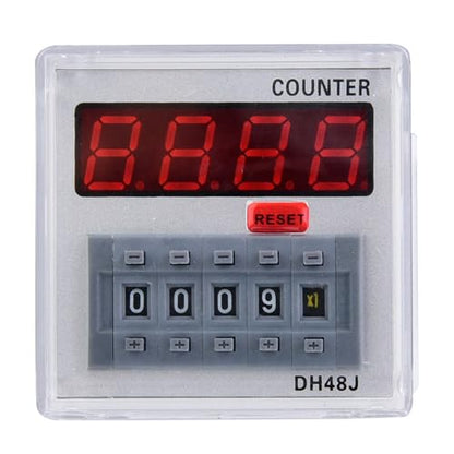 DH48J ‑ A Timer Relay, Digital Counter Delay Time Relay with LED Display 1 ‑ 999900 11 ‑ Pin, 24V AC/DC