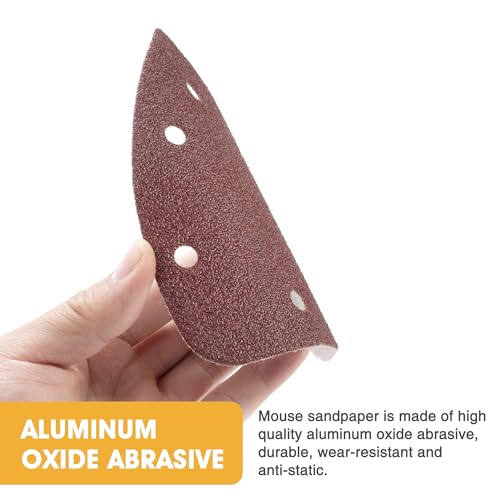 36 PCS Mouse Sander Sandpapers 6 Hole Detail Sander Sanding Disc - style: 6 hole 36PCS 6 each of (60/80/100/120/180/240) Grit