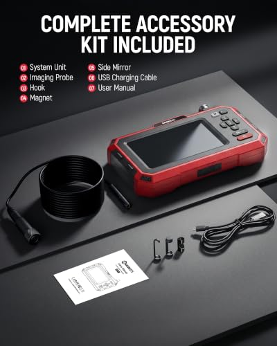 KAIWEETS 2-in-1 Thermal Imaging Camera, Borescope, 192×192 IR, 0.21in Probe