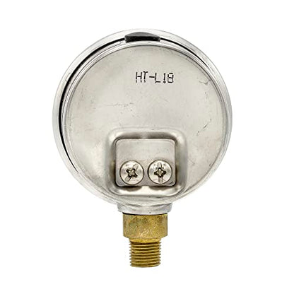 Liquid Filled Lower Mount Pressure Gauge with 2" Dial, 0-5000 PSI, 1/8" Male NPT Connection, Stainless Steel CASE and Bezel (1)