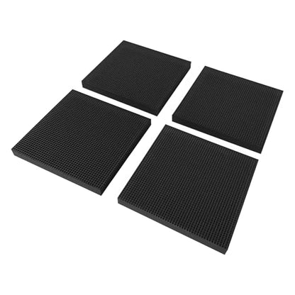 4 Pack 4×4×0.4 Inch Shock Pad for Air Compressor Or Equipment Solid Rubber - size: 100×100×10mm