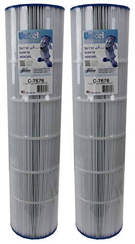 Unicel C-7676 75 Square Foot Media Replacement Pool Hot Tub Spa Filter Cartridge with 108 Pleats (2 Pack) - size: 2 Pack