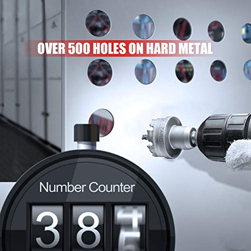 EZARC Carbide Hole Saw Heavy Duty, Hole Cutter for Stainless Steel, Sheet Metal 1-13/16" 46mm - size: 1-13/16" | 46mm, style: Single Pack