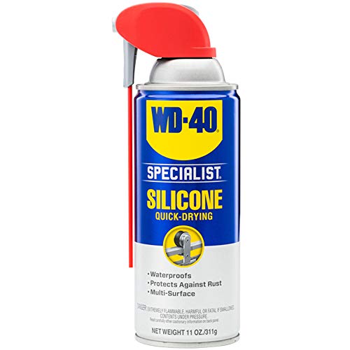 WD-40 Specialist Silicone Lubricant with Smart Straw Sprays 2 Ways 11 OZ [6-Pack] & Specialist Gel Lube with Smart Straw Sprays 2 Ways, 10 OZ